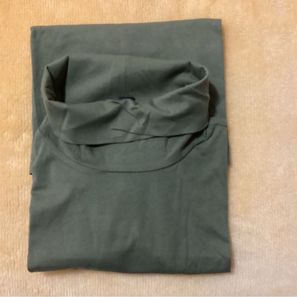 J. Crew Tissue Turtleneck In Frosty Olive - Picture 6 of 6